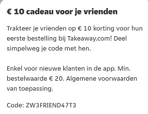 €10 korting voor nieuwe app-gebruikers