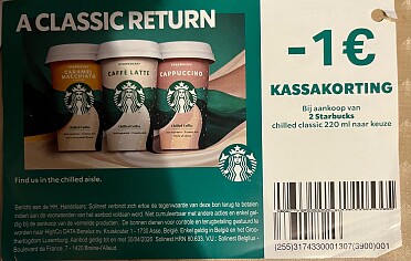 Starbucks ijskoffie in promo + coupon