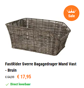 Bagagedrager FastRider 67% voordeliger
