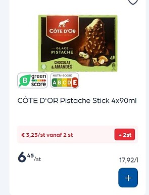 Cote D’Or ijsjes op stokje -50%
