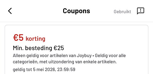 Korting bij Joybuy