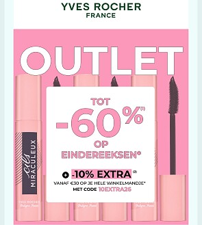 Yves Rocher 60% outlet + 10 % extra