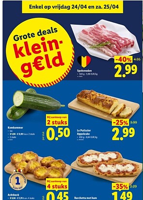 Weekenddeals bij Lidl op vrij 24/4 en za 25/4