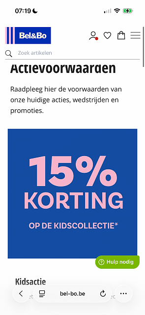 -15% op kids collectie