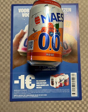 Gratis Maes Rose aan kassa in Colruyt + coupons