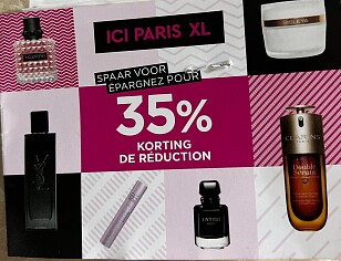 Spaaractie tot 35% korting bij ici PARIS