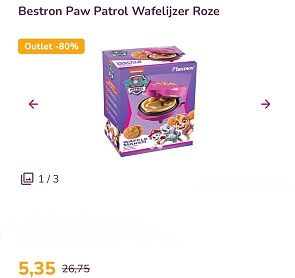 Bestron Paw Patrol Wafelijzer