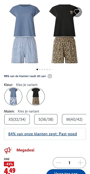 Esmara pyjama voor dames -43%