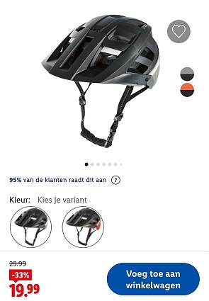 Mountainbike fietshelm voor volwassenen -33%