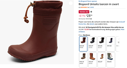 Uniseks laarzen maat 28 goedkoper