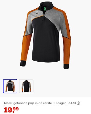 Erima herentshirt maat M