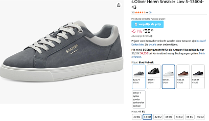 s.Oliver lage sneakers heren tot -69% 👟