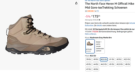 The North Face Heren hiking schoenen goedkoper bij Amazon DE