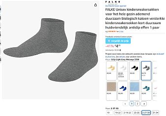 Falke sokken goedkoper bij Amazon DE