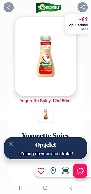yogorette spicy -€1