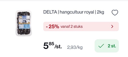 Mosselen hangcultuur voor slechts 8,77€ voor 4 kg