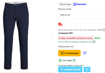 JACK & JONES chinobroek maat 30x34