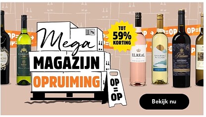 Mega magazijnopruiming wijnvoordeel
