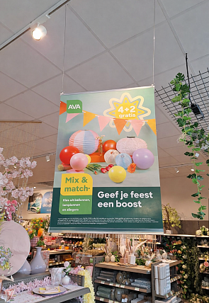 4+2 gratis op alle ballonnen, slingers én lampionnen