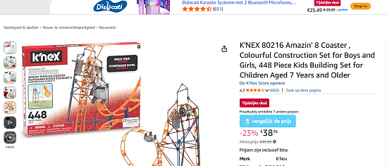 K'NEX 80216 Amazin' 8 Coaster