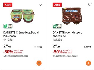 Danette pudding voor een mooi prijsje