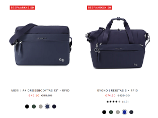 Hedgren tot -50% in sale 🎒 -10% extra vanaf 2 stuks