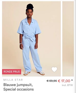 Milla Star blauwe jumpsuit