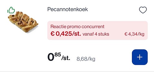 Pecannotenkoek en sandwiches -50%
