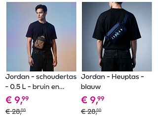 Nike Jordan schoudertas aan 10€