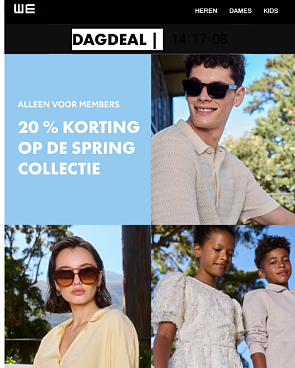 we fashion; 20% korting