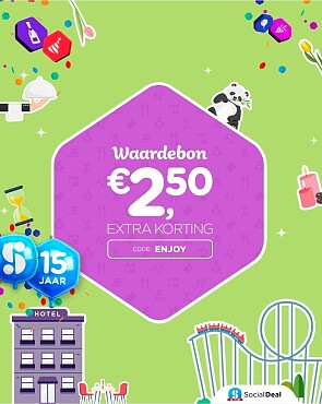 €2,50 éxtra korting bij Social Deal