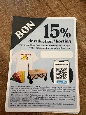 Kortingscode Spa webshop