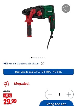 Parkside breekhamer -33%