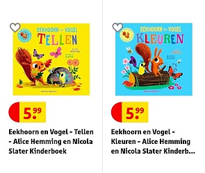 Kinderboeken ' Eekhoorn en Vogel '