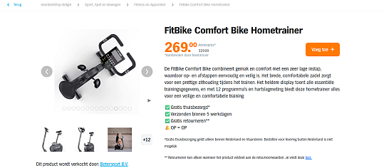 FitBike Comfort Bike Hometrainer
