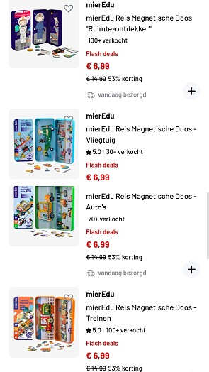 mierEdu reis magnetische puzzeldoos -53%