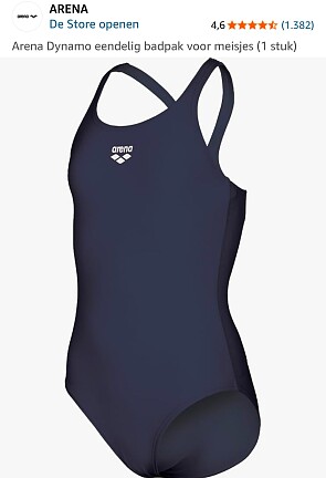 Arena Dynamo eendelig badpak voor meisjes