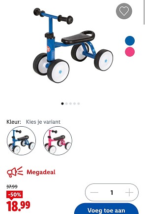 Playtive loopfiets -50%