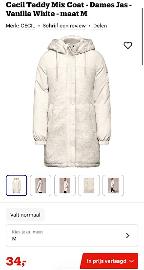 Cecil Teddy Mix Coat