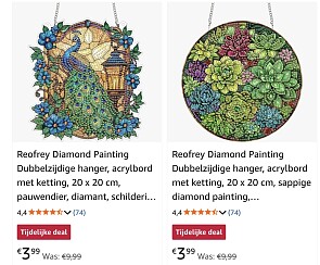 Diamond Painting Dubbelzijdige hanger -60%