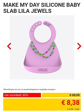 Make My Day silicone baby slab lila jewels