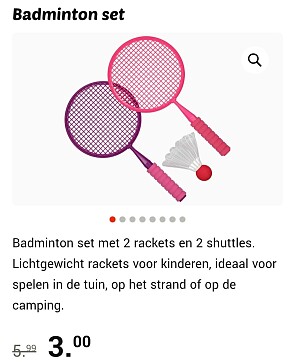 Badminton set -50%