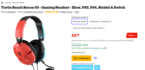 Turtle Beach Recon 50 - Gaming Headset - Switch