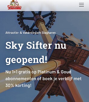 Slagharen: 2 abonnementen voor de prijs van 1.