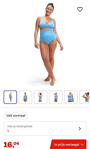 Speedo zwangerschaps bikini maat L