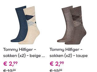 Kousen Tommy Hilfiger en Calvin Klein