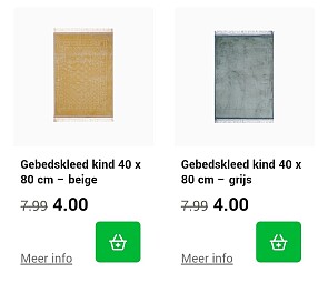 Gebedskleed voor kinderen en volwassenen