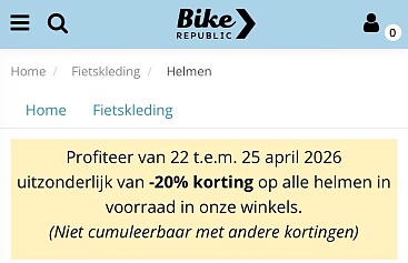 Helm actie Bike Republic
