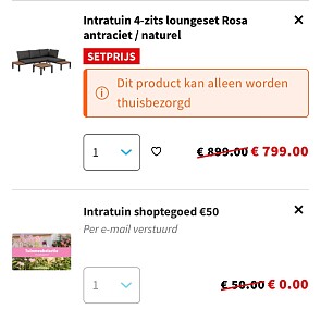 Intratuin tuinmeubelactie