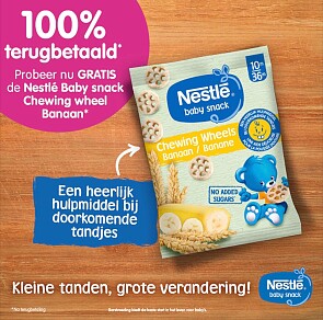 Gratis Nestlé Chewing Wheels Banaan (cashback)